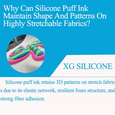 Hvorfor kan silikonepudeblæk bevare form og mønstre på meget strækbare stoffer?