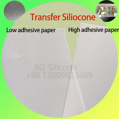 Overfør Silikone Høj-Lavt selvklæbende papir